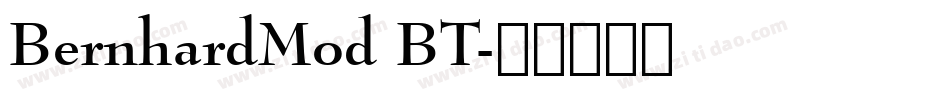 BernhardMod BT字体转换
